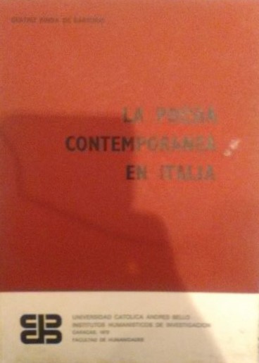 La poesía contemporánea en Italia